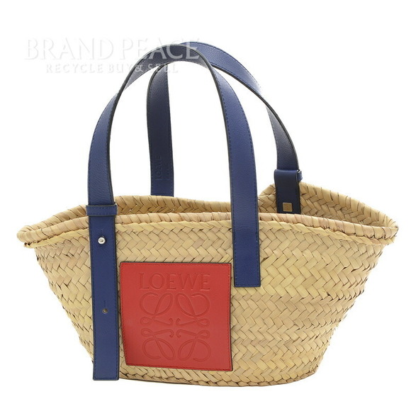 Loewe Bag Basket Tote Red Blue - Picture 1 of 7